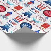 Gepersonaliseerd patriotticum cadeaupapier (Hoek)