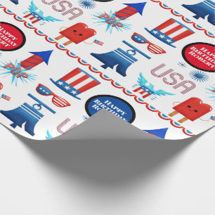 Gepersonaliseerd patriotticum cadeaupapier