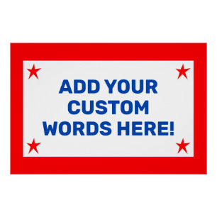 Gepersonaliseerd patriotticum perfect poster