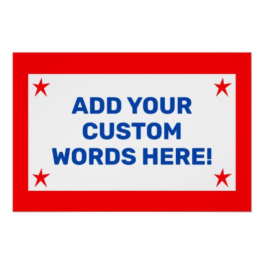 Gepersonaliseerd patriotticum perfect poster (Voorkant)