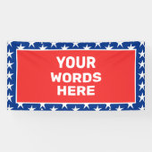 Gepersonaliseerd patriotticum spandoek (Horizontaal)