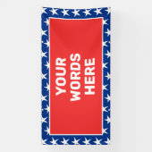 Gepersonaliseerd patriotticum spandoek (Verticaal)