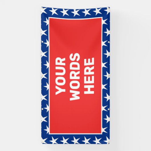 Gepersonaliseerd patriotticum spandoek (Verticaal)