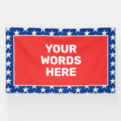 Gepersonaliseerd patriotticum spandoek (Horizontaal)
