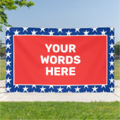 Gepersonaliseerd patriotticum spandoek (Buitenkant)