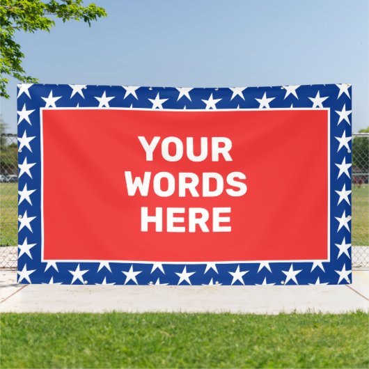 Gepersonaliseerd patriotticum spandoek (Buitenkant)