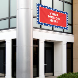 Gepersonaliseerd patriotticum spandoek