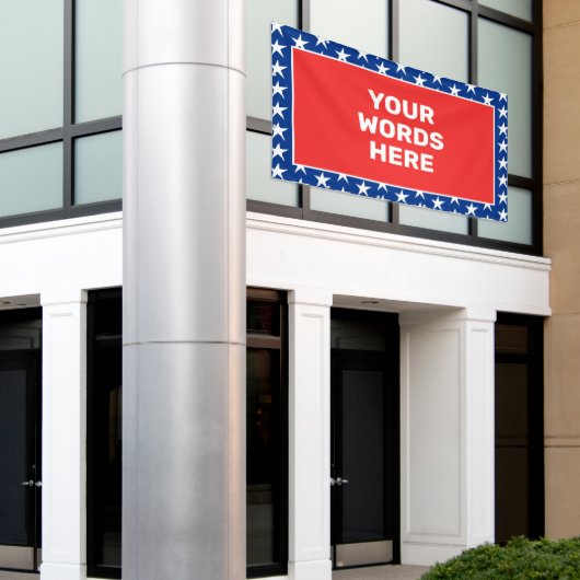 Gepersonaliseerd patriotticum spandoek (Buitenkant Gebouw)