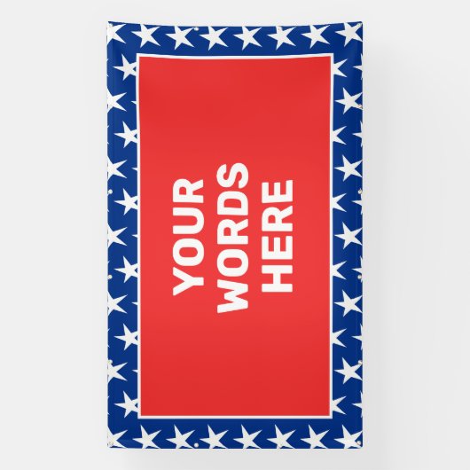 Gepersonaliseerd patriotticum spandoek (Verticaal)