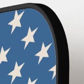 Gepersonaliseerd Patriottische Monogram Pickleball Paddle (Links Detail)