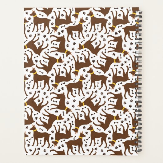 Gepersonaliseerd patroon Business Dog Sitter Plann Planner (Achterkant)