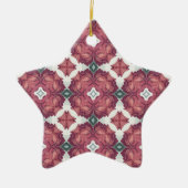 Gepersonaliseerd patroon keramisch ornament (Voorkant)