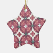 Gepersonaliseerd patroon keramisch ornament (Links)