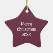 Gepersonaliseerd patroon keramisch ornament (Achterkant)