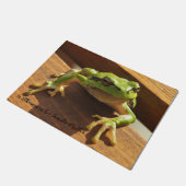 Gepersonaliseerd, patroon, kikker, reptiel, natuur deurmat (Schuin)