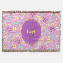 gepersonaliseerd patroon van bloemen, bogen en bub