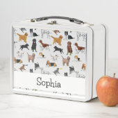 Gepersonaliseerd patroon van Cute Dogs Illustrator (In situ)