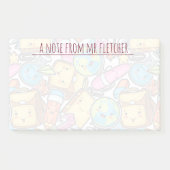 Gepersonaliseerd patroon van schoolbenodigdheden post-it® notes (Voorkant)