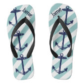 Gepersonaliseerd patroon voor anker en strips teenslippers (Voetbed)