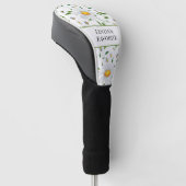 Gepersonaliseerd patroon voor Daisy en Bee Floral Golfheadcover (Schuin)