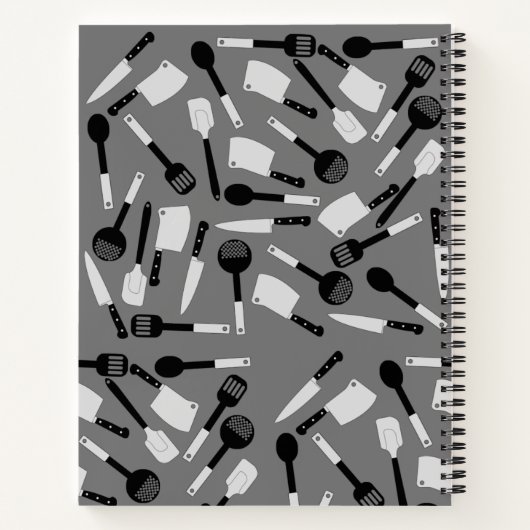 Gepersonaliseerd patroon voor koelmiddelen notitieboek (Achterkant)