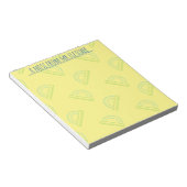 Gepersonaliseerd patroon Wiskunde protractor Notitieblok (Schuin)