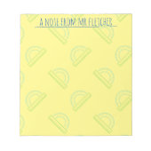 Gepersonaliseerd patroon Wiskunde protractor Notitieblok (Voorkant)