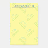 Gepersonaliseerd patroon Wiskunde protractor Post-it® Notes (Voorkant)