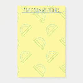 Gepersonaliseerd patroon Wiskunde protractor Post-it® Notes