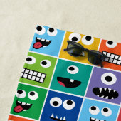 Gepersonaliseerd patroonpatroonpatroon kleurig Kin Strandlaken (In situ)