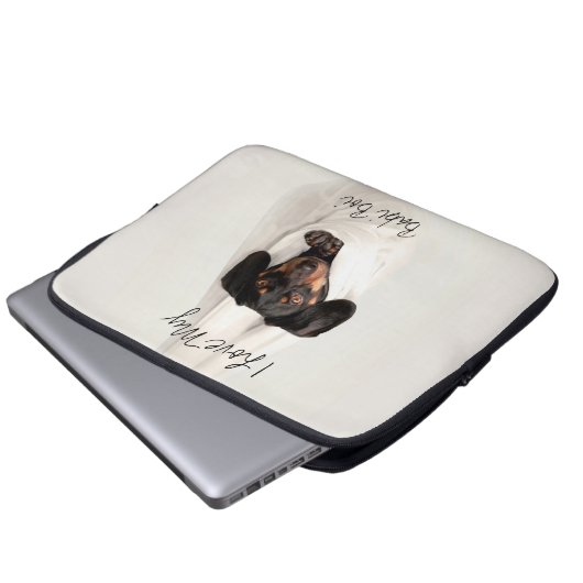 Gepersonaliseerd pendel met wieldop voor laptop laptop sleeve (Voorkant onderkant)