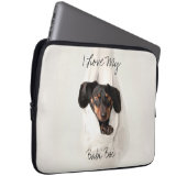 Gepersonaliseerd pendel met wieldop voor laptop sleeve (Voorkant Rechts)