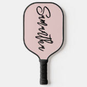Gepersonaliseerd penseelschrift blozen pickleball paddle (Voorkant)
