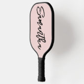 Gepersonaliseerd penseelschrift blozen pickleball paddle (Links)