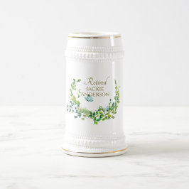 Gepersonaliseerd pensioen bier Stein Botanical Gol Bierpul