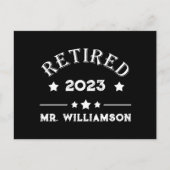 Gepersonaliseerd pensioen cadeau idee feestdagenkaart (Voorkant)