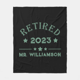 Gepersonaliseerd pensioen cadeau idee fleece deken
