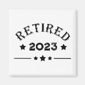 Gepersonaliseerd pensioen cadeau idee magneet (Voorkant)