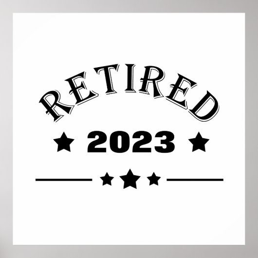 Gepersonaliseerd pensioen cadeau idee poster (Voorkant)