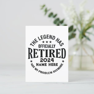 Gepersonaliseerd pensioen De legende is met pensio Briefkaart