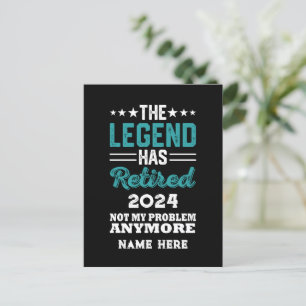Gepersonaliseerd pensioen De legende is met pensio Briefkaart