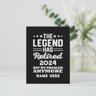 Gepersonaliseerd pensioen De legende is met pensio Briefkaart
