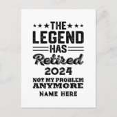 Gepersonaliseerd pensioen De legende is met pensio Briefkaart (Voorkant)
