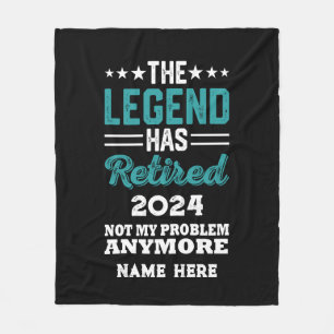 Gepersonaliseerd pensioen De legende is met pensio Fleece Deken