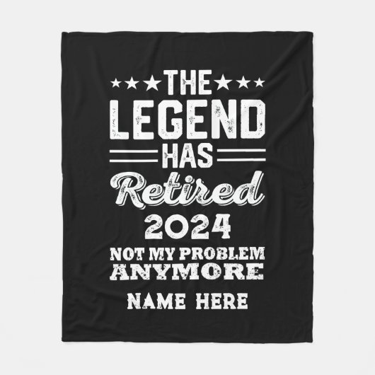 Gepersonaliseerd pensioen De legende is met pensio Fleece Deken (Voorkant)
