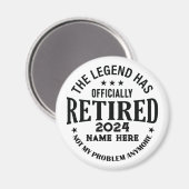 Gepersonaliseerd pensioen De legende is met pensio Magneet (Voorkant / Achterkant)