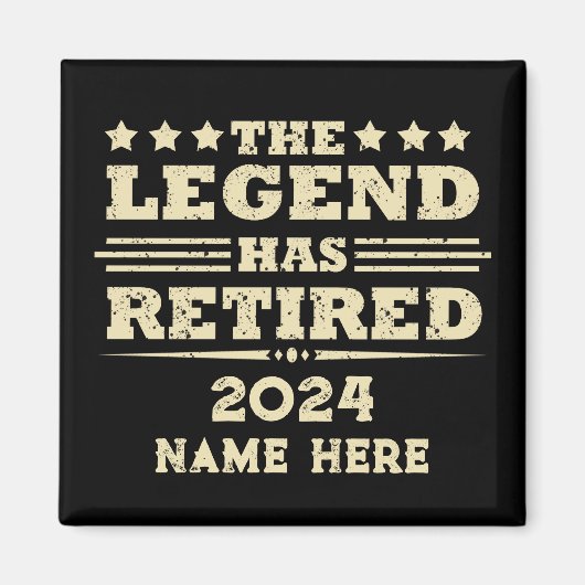 Gepersonaliseerd pensioen De legende is met pensio Magneet (Voorkant)