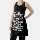 Gepersonaliseerd pensioen De legende is met pensio Schort (Insitu)