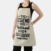 Gepersonaliseerd pensioen De legende is met pensio Schort (Insitu)