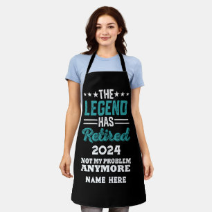 Gepersonaliseerd pensioen De legende is met pensio Schort